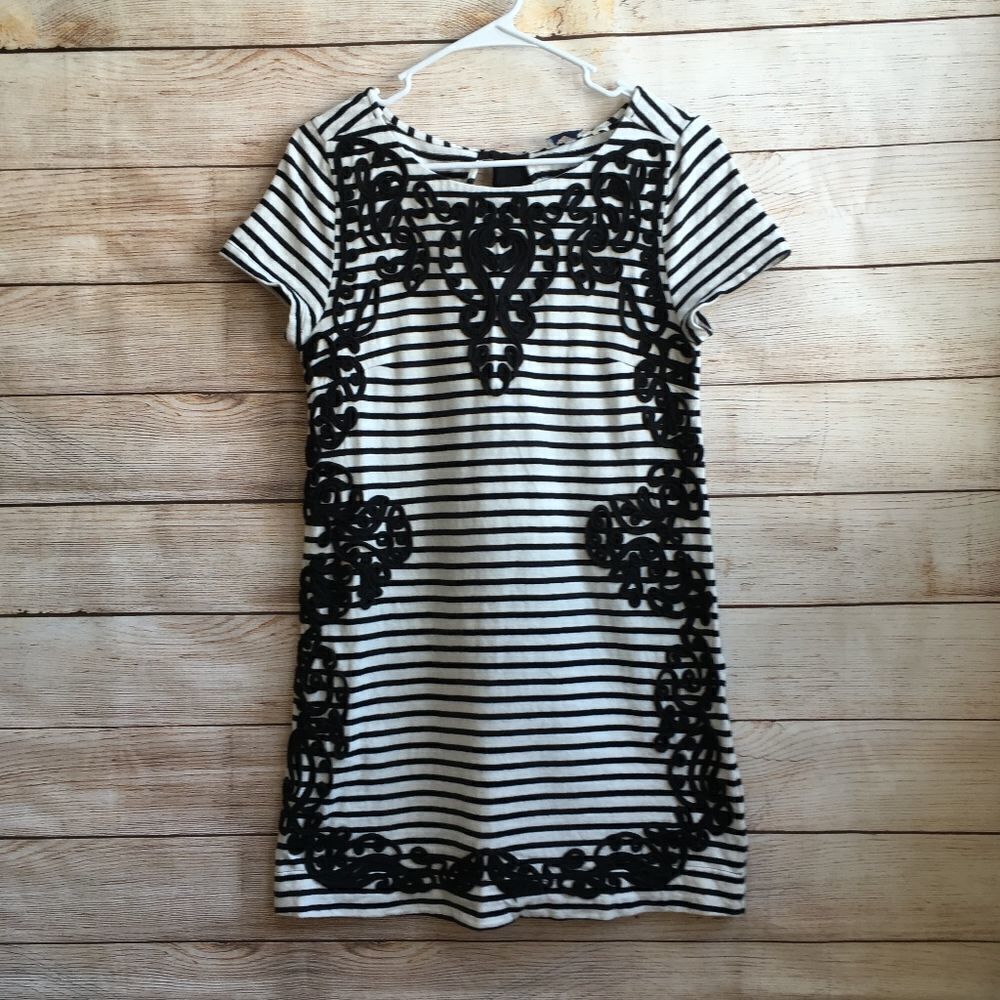 ‎ANTHROPOLOGIE POSTCARD APPLIQUED DRESS